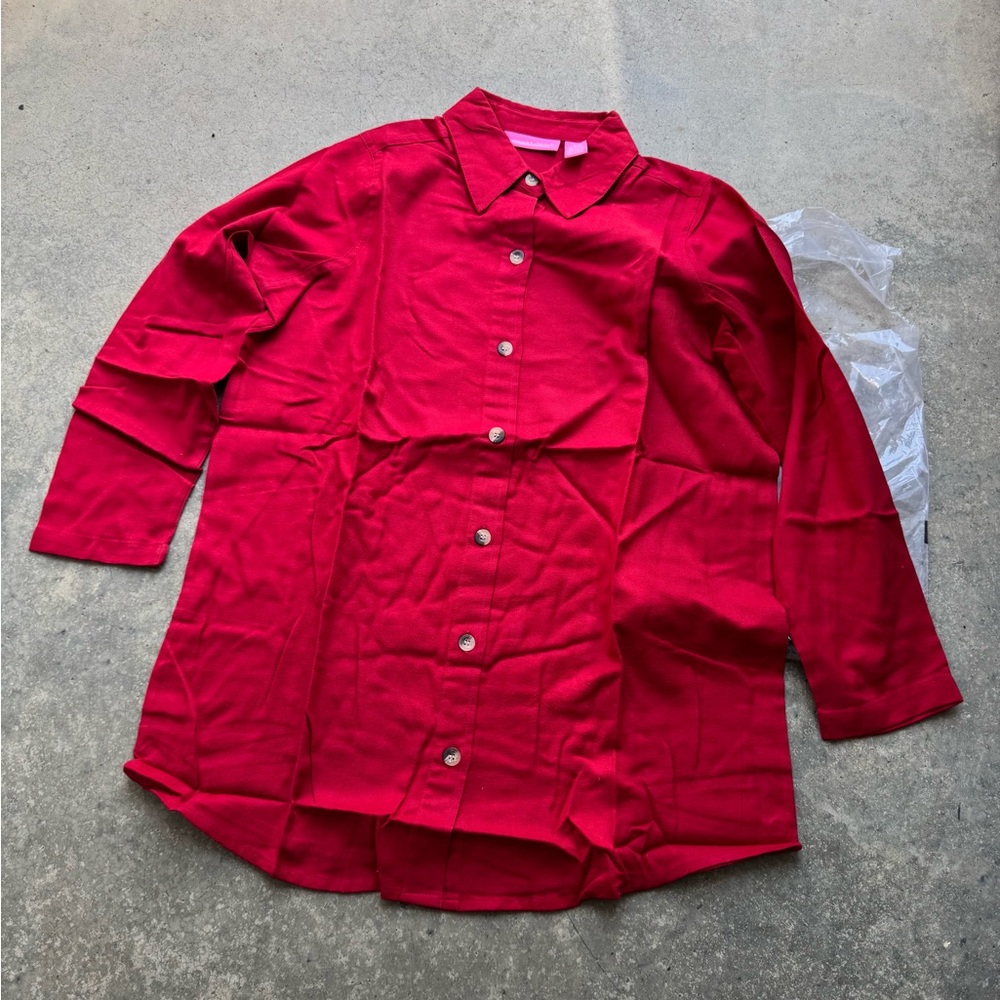 Woman Within Long Sleeve Button up size Medium Women’s New